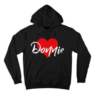 I Love Donnie First Name Tall Hoodie