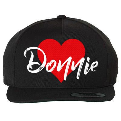 I Love Donnie First Name Wool Snapback Cap