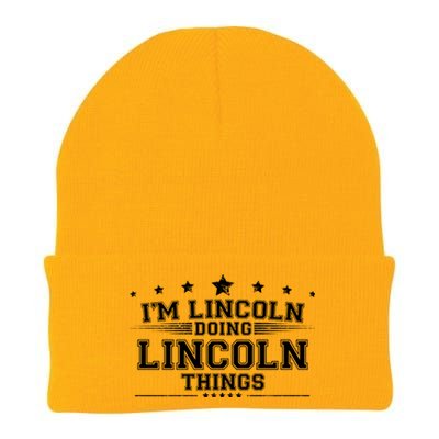 Im Lincoln Doing Lincoln Things Knit Cap Winter Beanie