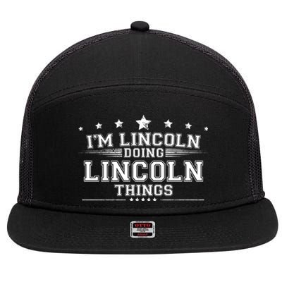 Im Lincoln Doing Lincoln Things 7 Panel Mesh Trucker Snapback Hat