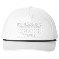 Im Lincoln Doing Lincoln Things Snapback Five-Panel Rope Hat