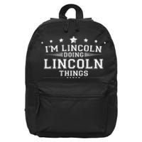 Im Lincoln Doing Lincoln Things 16 in Basic Backpack