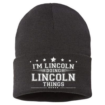 Im Lincoln Doing Lincoln Things Sustainable Knit Beanie