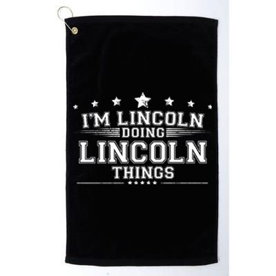 Im Lincoln Doing Lincoln Things Platinum Collection Golf Towel