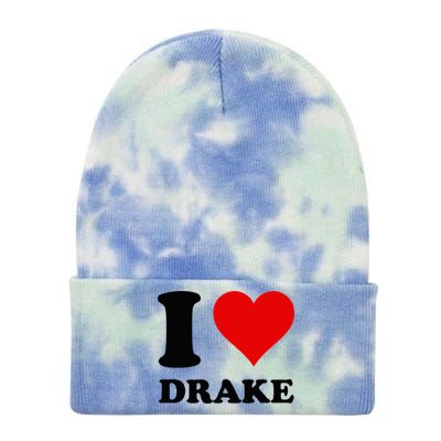 I Love Drake Tie Dye 12in Knit Beanie