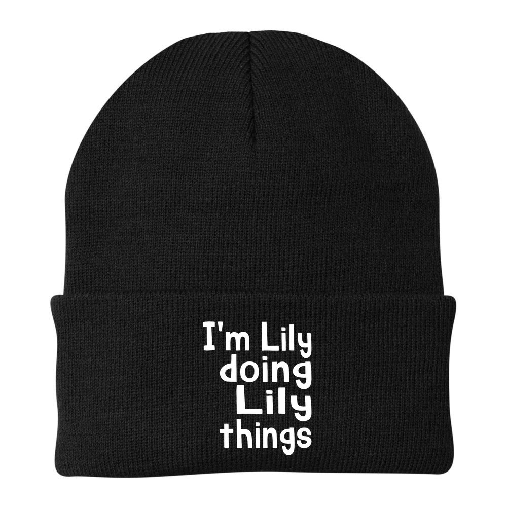 I'm Lily Doing Lily Things Fun Personalized First Name Beanie