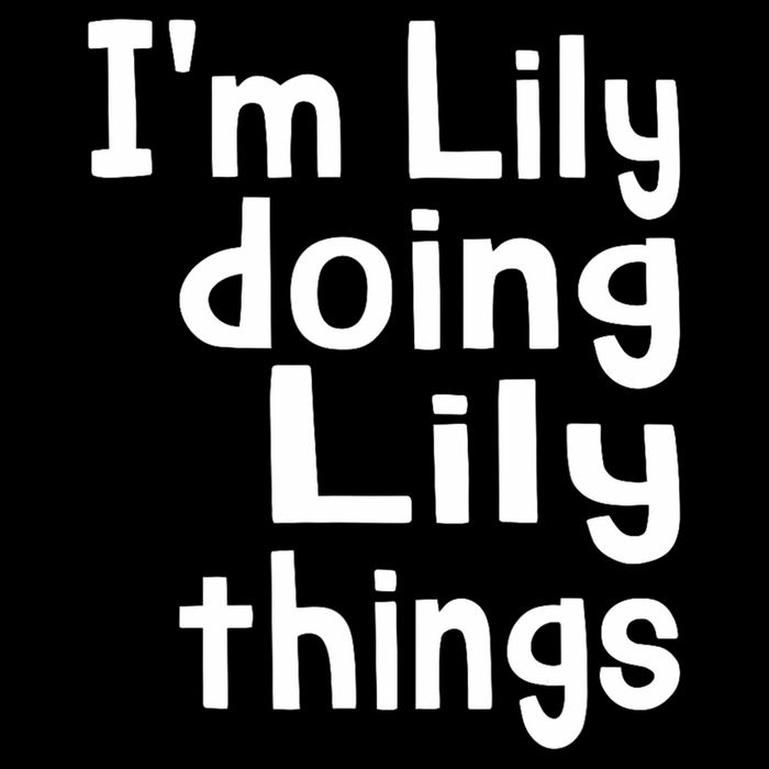 I'm Lily Doing Lily Things Fun Personalized First Name Flat Bill Trucker Hat