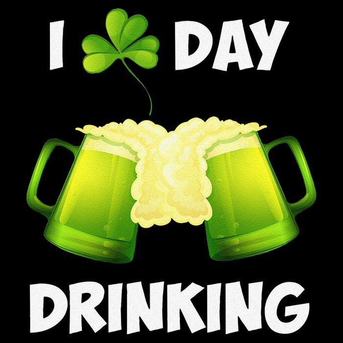 I Love Day Drinking Saint Patrick's Day Sustainable Bucket Hat