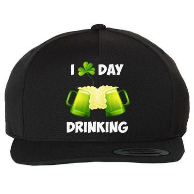I Love Day Drinking Saint Patrick's Day Wool Snapback Cap