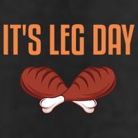 It's Leg Day Funny Thanksgiving Outfit Gift 7 Panel Mesh Trucker Snapback Hat