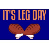 It's Leg Day Funny Thanksgiving Outfit Gift Bumper Sticker