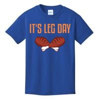 It's Leg Day Funny Thanksgiving Outfit Gift Kids T-Shirt