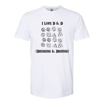 I Love DnD Drinking And Driving Softstyle CVC T-Shirt