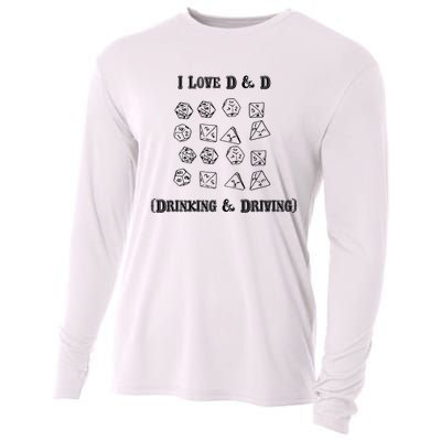 I Love DnD Drinking And Driving Cooling Performance Long Sleeve Crew