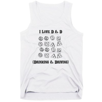 I Love DnD Drinking And Driving Tank Top