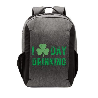 I Love Day Drinking Shamrock Heart Love St Paddys Day Vector Backpack