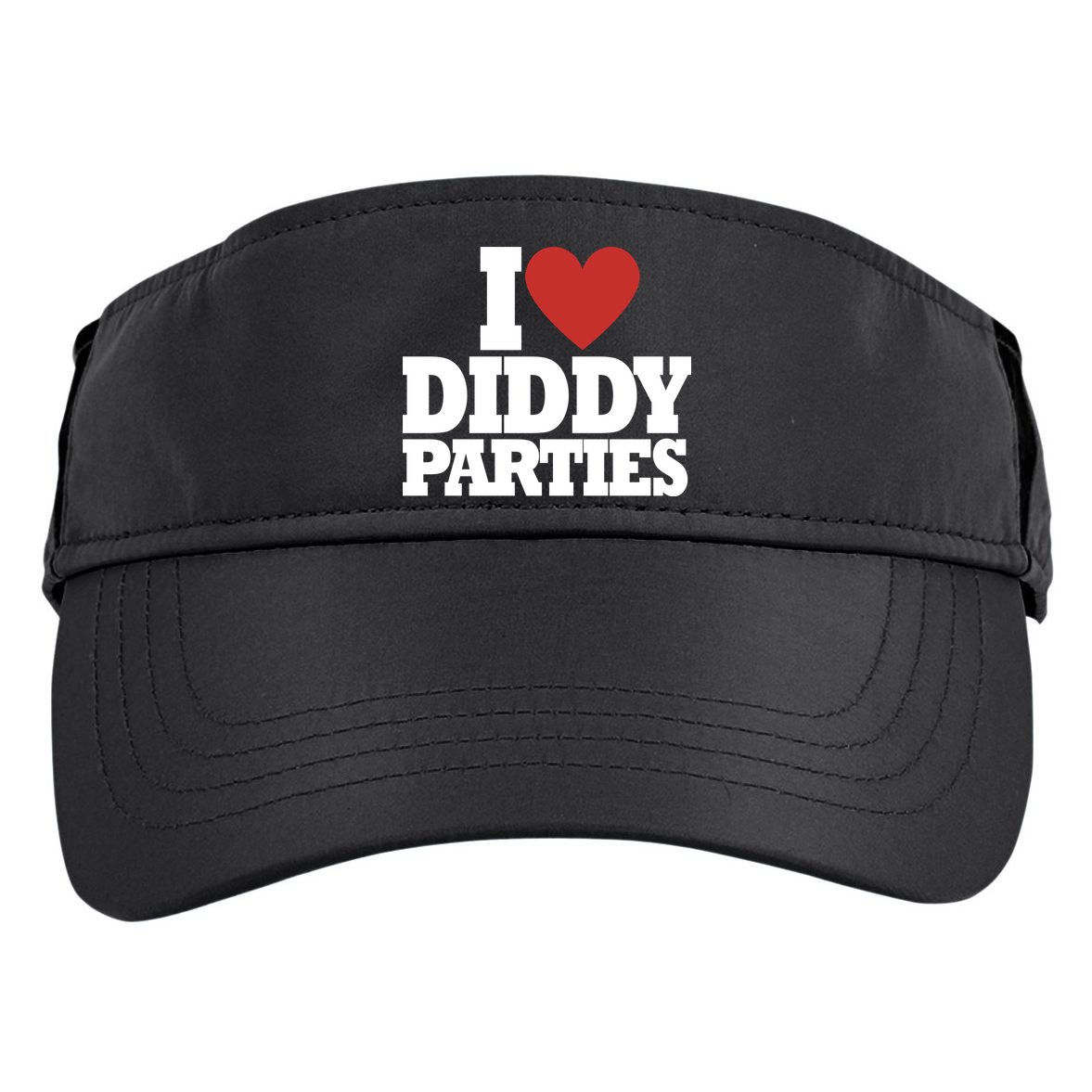 I Love Diddy Parties Adult Drive Performance Visor