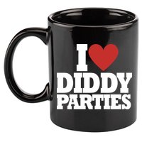 I Love Diddy Parties 11oz C Handle Ceramic Mug