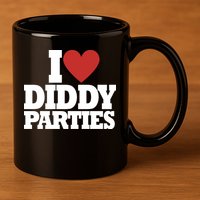 I Love Diddy Parties 11oz C Handle Ceramic Mug