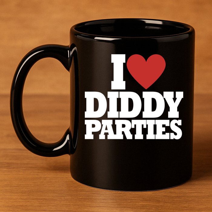 I Love Diddy Parties 11oz C Handle Ceramic Mug