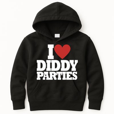 I Love Diddy Parties Kids Hoodie