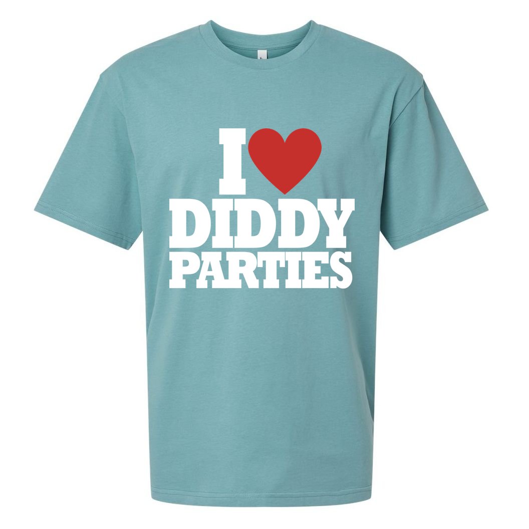 I Love Diddy Parties Sueded Cloud Jersey T-Shirt