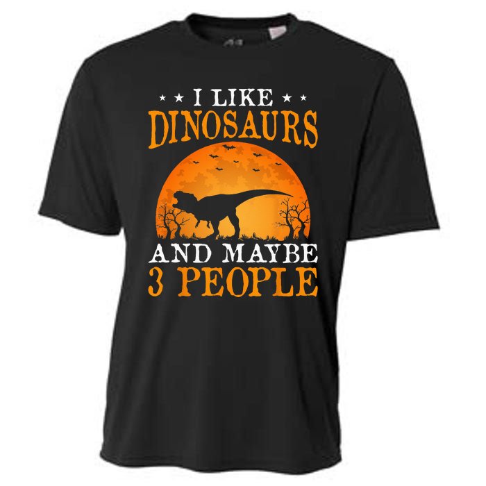 I Like Dinosaurs And Maybe 3 People Cooling Performance Crew T-Shirt