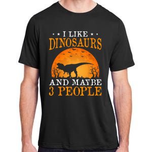 I Like Dinosaurs And Maybe 3 People Adult ChromaSoft Performance T-Shirt