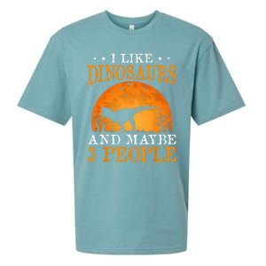 I Like Dinosaurs And Maybe 3 People Sueded Cloud Jersey T-Shirt