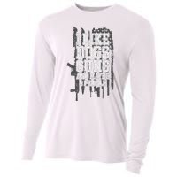 I Like Dogs Guns And Maybe 3 People Funny Usa Gun Lover Cooling Performance Long Sleeve Crew