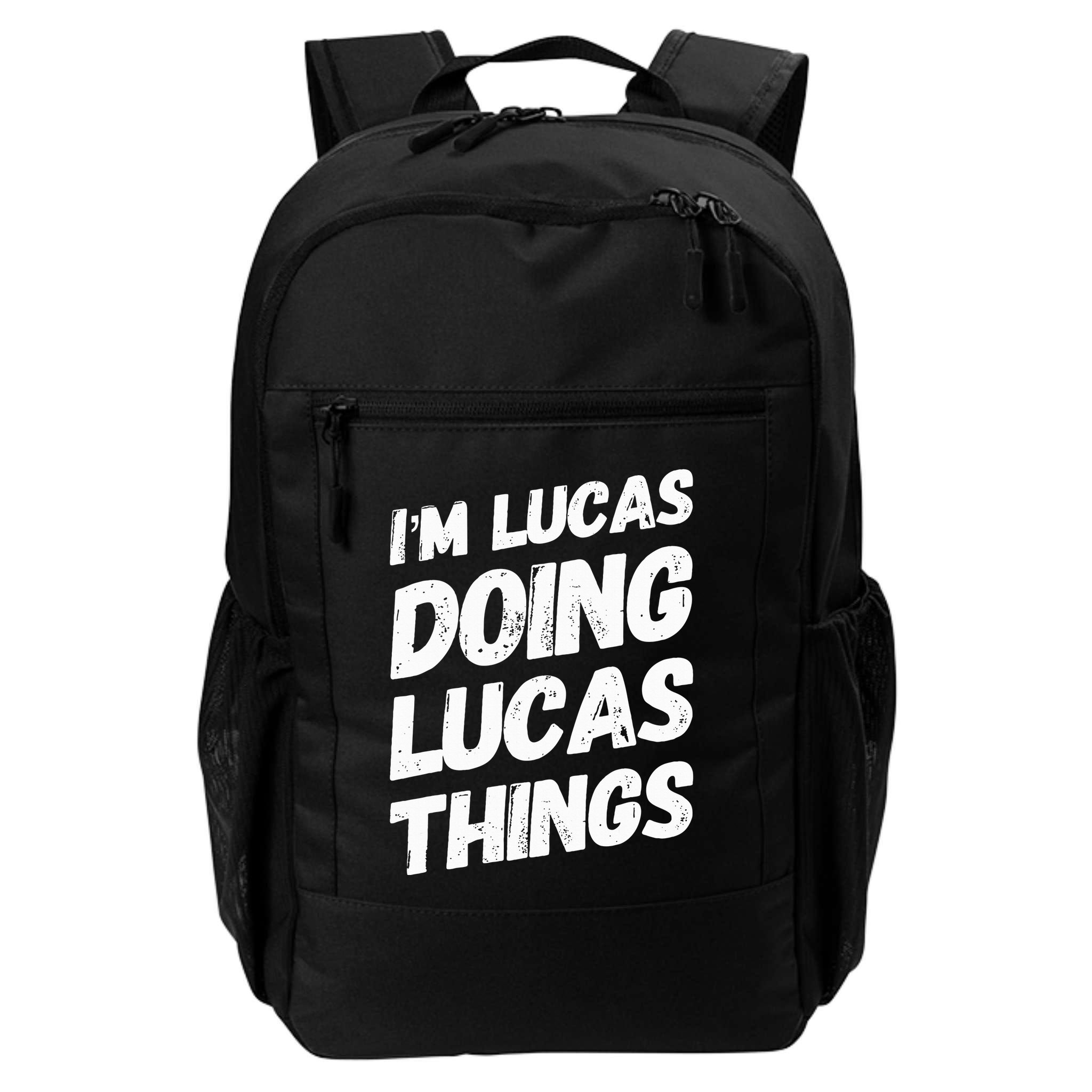 IM Lucas Doing Lucas Things Personalized Name Lucas Gifts Backpack