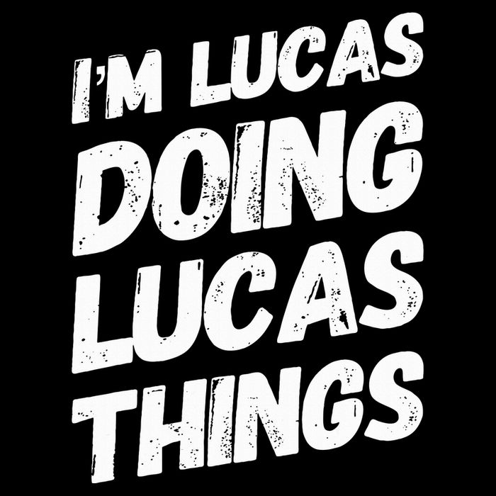 IM Lucas Doing Lucas Things Personalized Name Lucas Gifts Flat Bill Trucker Hat