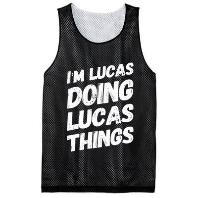 IM Lucas Doing Lucas Things Personalized Name Lucas Gifts Mesh Reversible Basketball Jersey Tank