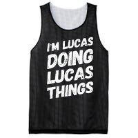 IM Lucas Doing Lucas Things Personalized Name Lucas Gifts Mesh Reversible Basketball Jersey Tank