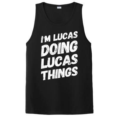 IM Lucas Doing Lucas Things Personalized Name Lucas Gifts PosiCharge Competitor Tank