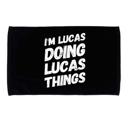 IM Lucas Doing Lucas Things Personalized Name Lucas Gifts Microfiber Hand Towel