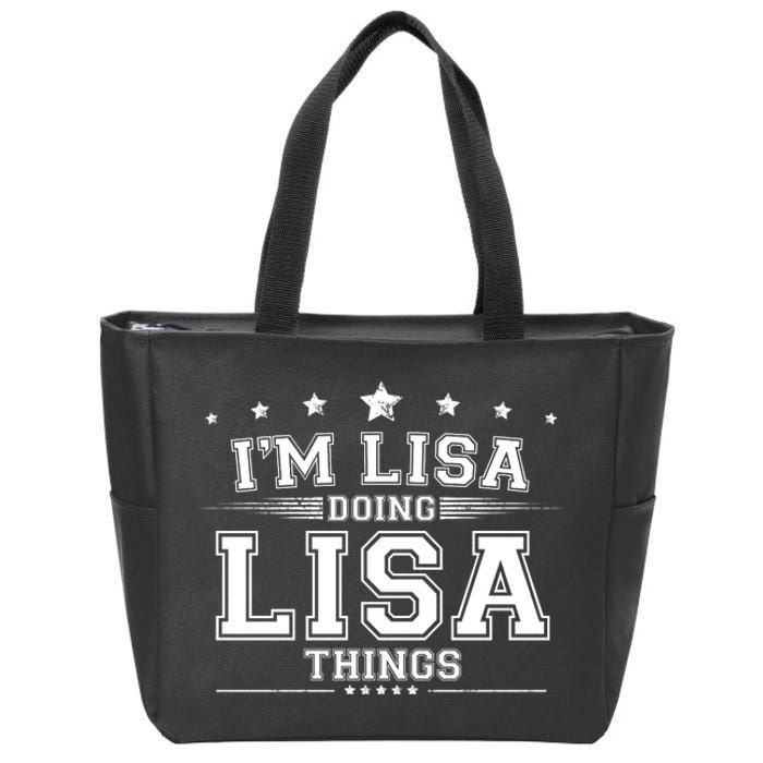 Im Lisa Doing Lisa Things Zip Tote Bag