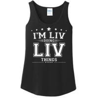 Im Liv Doing Liv Things Ladies Essential Tank