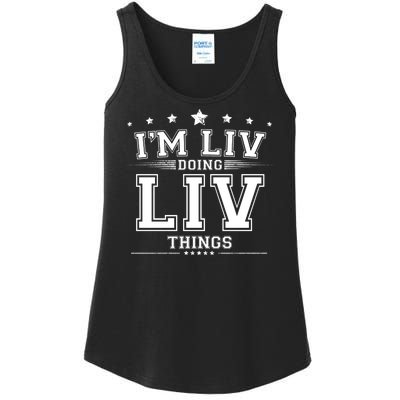 Im Liv Doing Liv Things Ladies Essential Tank