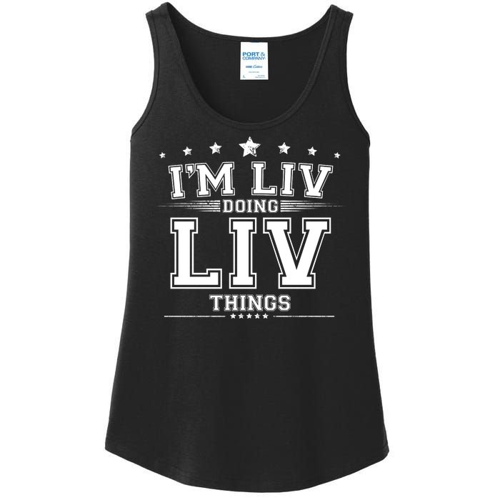 Im Liv Doing Liv Things Ladies Essential Tank