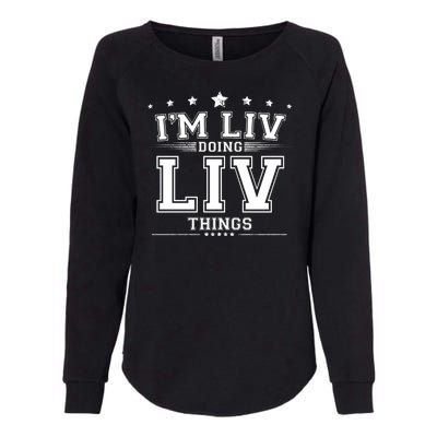 Im Liv Doing Liv Things Womens California Wash Sweatshirt