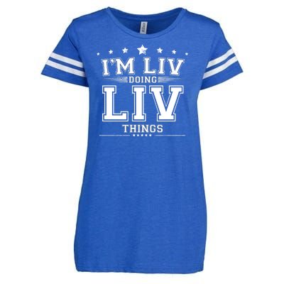 Im Liv Doing Liv Things Enza Ladies Jersey Football T-Shirt