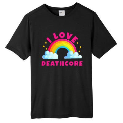 I Love Deathcore S Sarcastic Metal Deathcore Music Tall Fusion ChromaSoft Performance T-Shirt