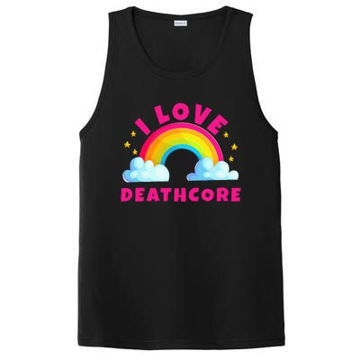 I Love Deathcore S Sarcastic Metal Deathcore Music PosiCharge Competitor Tank