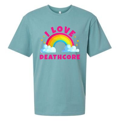 I Love Deathcore S Sarcastic Metal Deathcore Music Sueded Cloud Jersey T-Shirt