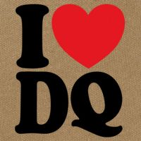 I Love Dq I Heart Dq Initials Hearts Cotton Canvas Backpack