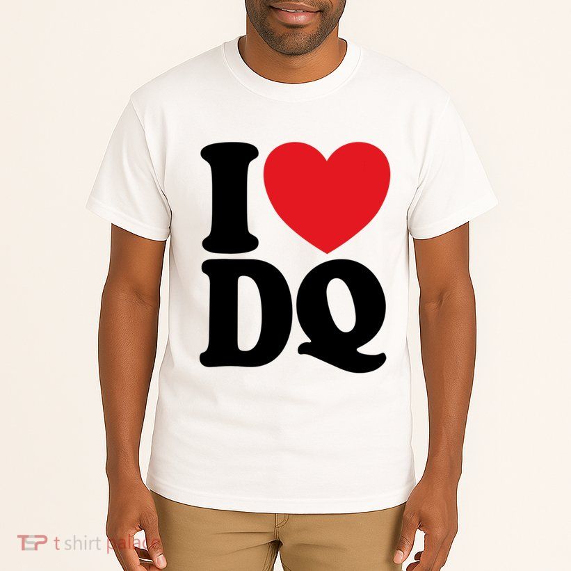 I Love Dq I Heart Dq Initials Hearts Tall T-Shirt