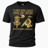 I Like Disc Golf And Jiu Jitsu And Maybe 3 People Cooling Performance Crew T-Shirt