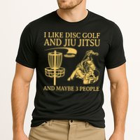 I Like Disc Golf And Jiu Jitsu And Maybe 3 People Cooling Performance Crew T-Shirt