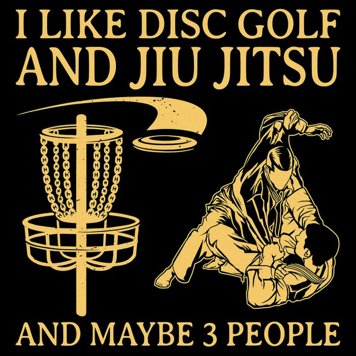 I Like Disc Golf And Jiu Jitsu And Maybe 3 People 7-Panel Snapback Hat